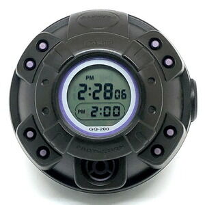 CASIO GQ-200J-8 MUSCLE TIME Table Clock with Alarm, Snooze, and Light Functio...